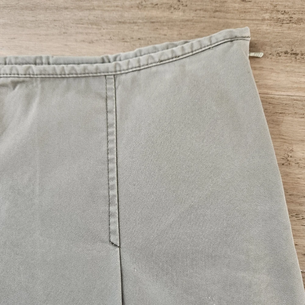 Eddie Bauer tan skirt with front pleats 8